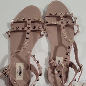 Valentino Women's Blush Studded Sandals